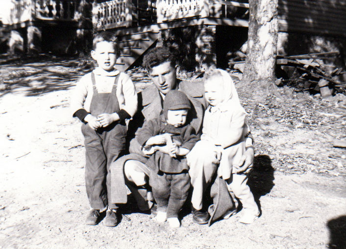 Troy Lark with children
