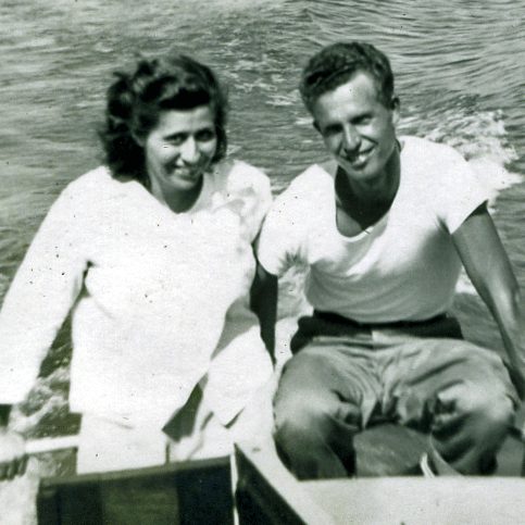 dad mom boat